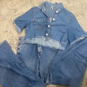 Free people denim set